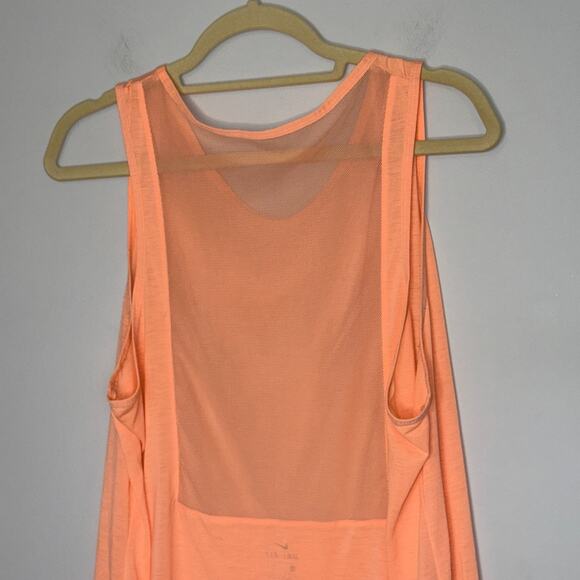Nike Womens Dri-Fit Activewear Tank Top Size Large Mesh Back Asymmetrical Hem - Picture 9 of 10